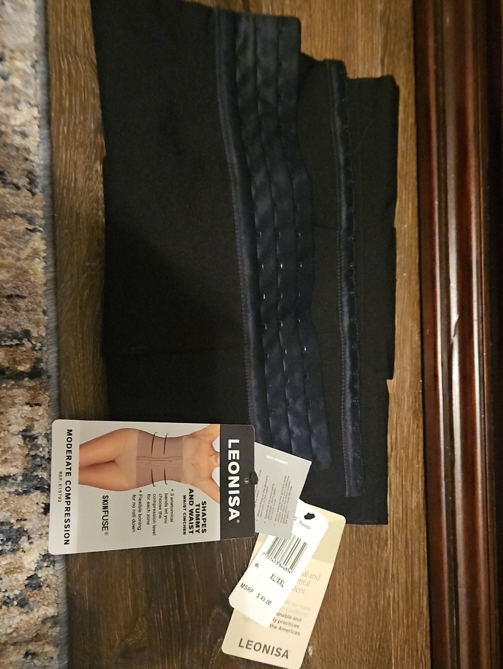 Leonisa Black Moderate Compression Shaping Waistband
